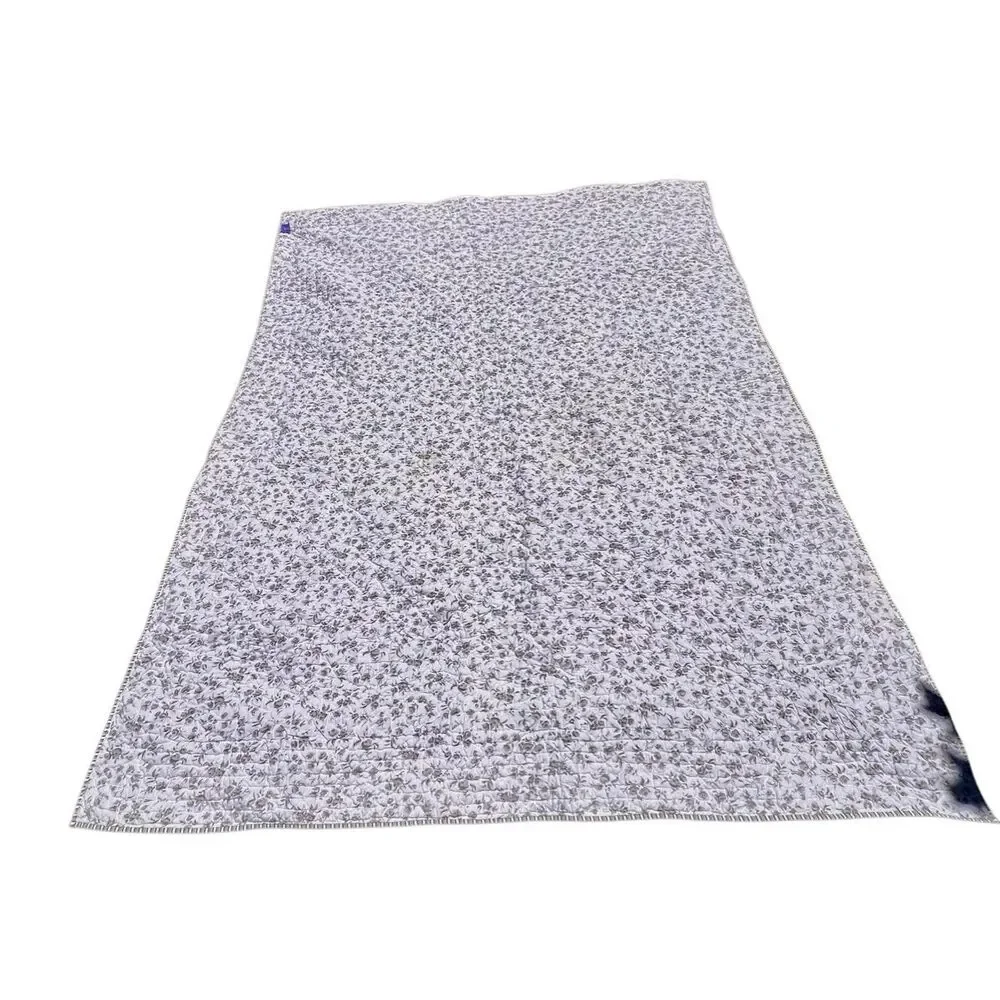 PINE CONE HILL Gray & White Toile Quilted Bedspread